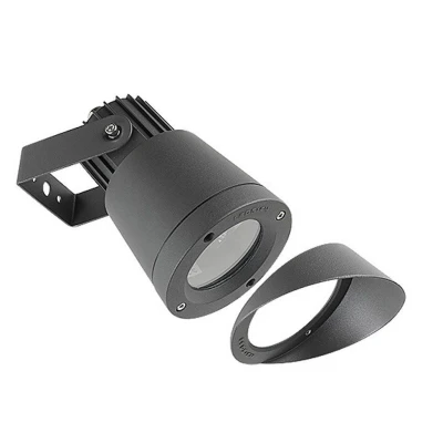 Image of Hubble 1 Light Outdoor Spotlight Black IP65, GU10