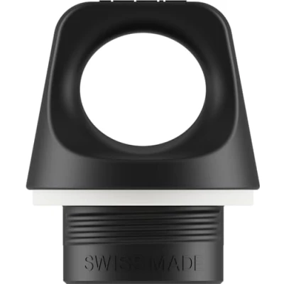 Image of SIGG Screw Top Black Cap (One Size), Spare for Water Bottle with Narrow Opening or WMB Adaptor, Leak Proof Lid