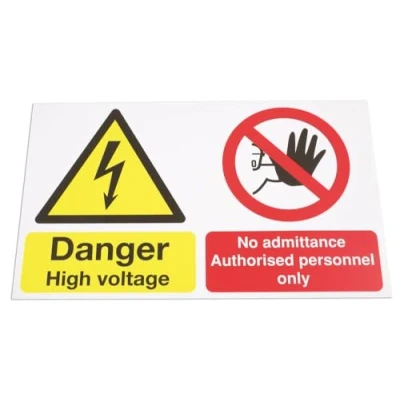 Image of Laser Tools High Voltage/No Admittance Sign