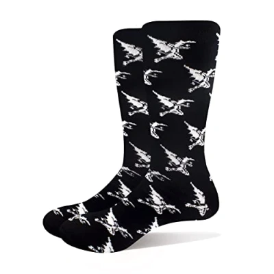 Image of SOCKSHOP Music Collection 1 Pair Black Sabbath Cotton Socks Logo and Demon One Size