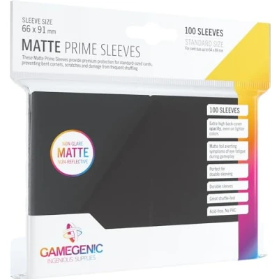 Image of Gamegenic GGS11030ML Matte Prime Sleeves (100 Pack), Black