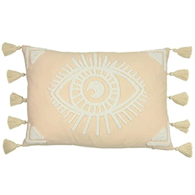 Image of furn. Ashram Eye Cushion, Blush, 35 x 50cm