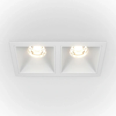 Image of Maytoni Alfa LED Twin Recessed Downlight White, 1100lm, 4000K