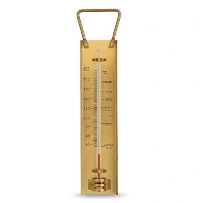 Image of Brass Sugar &amp; Jam Thermometer. Ideal preserve or confectionery thermometer