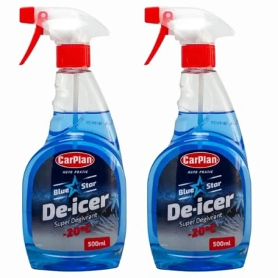 Image of Welari CarPlan De Icer 20C Trigger Spray 500ml x 2 Vehicle Windshield Ice Melting Antifreeze Maintainance Thank You Card (2pack)
