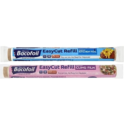 Image of 1 x EasyCut Cling Film Refill Roll 35cm 60m and Foil 30cm 15m