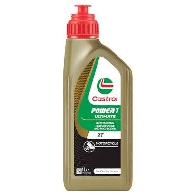 Image of Castrol POWER1 ULTIMATE 2T Motorcycle Oil 1L, Gold