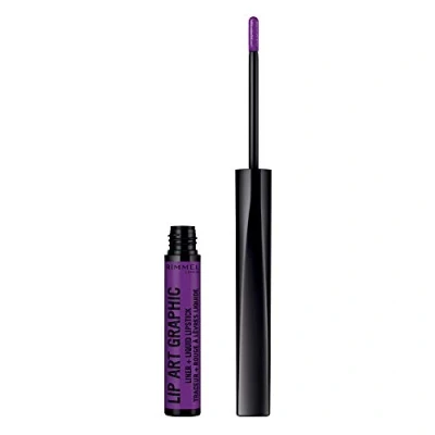 Image of Rimmel London lip art graphic liner&amp;liquid lipstick 875 master piece