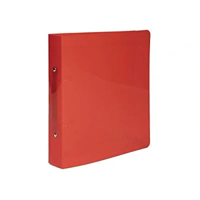 Image of Exacompta Ref. 898E Semi rigid PP Crystal binder 2 round rings diameter 30mm Spine 40mm External dimensions: 23x20 cm School file format 22x17cm 5 random colors