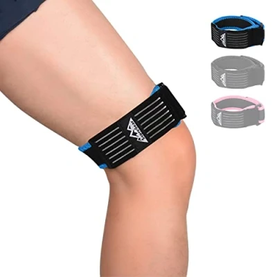 Image of supregear IT Band Strap, Adjustable Iliotibial Knee, Thigh, Hip &amp; ITB Syndrome Support Extra Compression Stabilizer for Patellar Tendonitis and Osgood Schlatters Woman Men