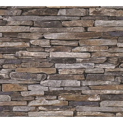 Image of A.S. Creation 9142 17 Wood and Stone Natural Wallpaper