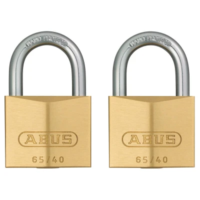 Image of Abus 65/40mm Brass Padlock Twin Carded ABU6540TC