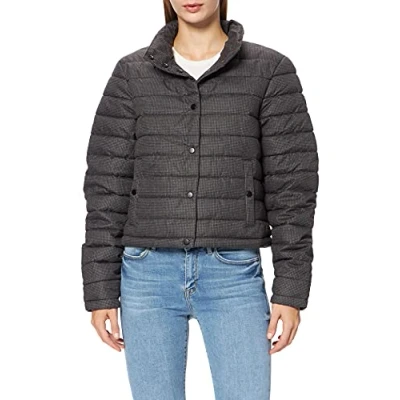 Image of Superdry Women&#039;s Studios Boxy Fuji Jacket, Grey Dogstooth, S