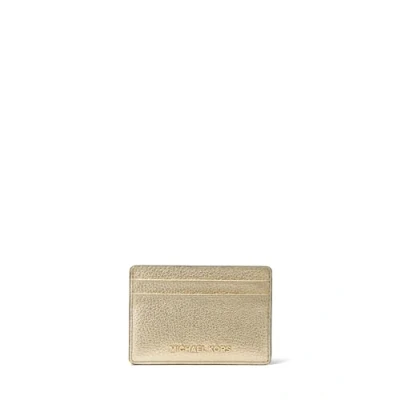 Image of Michael Kors JET Setcard Holder Wallet Pale goldcoloured, Women&#039;s, Size: One Size, gold coloured