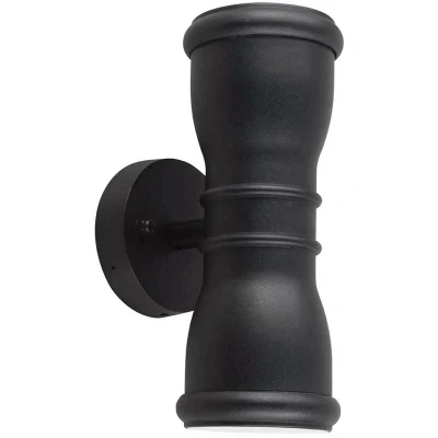 Image of Malvern 2 Light Outdoor Wall Lantern Black IP44, GU10