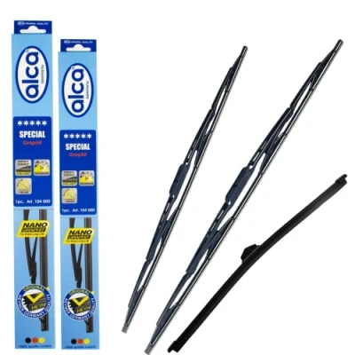 Image of Fits Kia Niro 2016 2022 Alca Special Windscreen Wiper Blades Set Front 26&quot;16&quot; Rear 12&#039;&#039; x3 AS2616H12x3