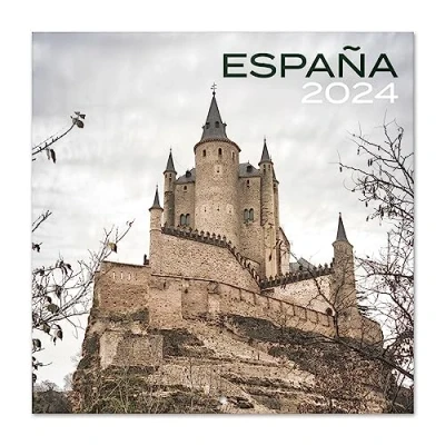 Image of Grupo Erik Spain Wall Calendar 2024 12&quot; x 12 Month Planner Square Family
