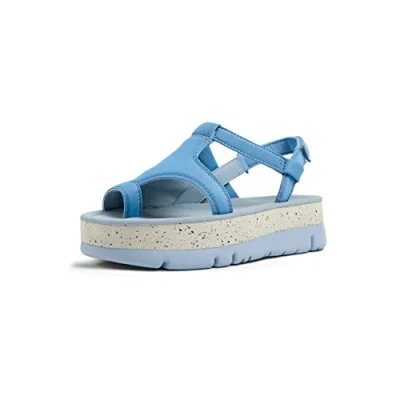 Image of Camper Oruga UP Platform sandals, Women&#039;s, Size: 6, Hellblau Textile