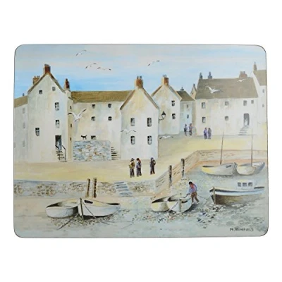 Image of Creative Tops Cornish Harbour Set Of 6 Premium Coasters