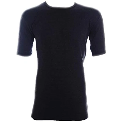 Image of Undercover Lingerie Ltd Mens 2pk Short Sleeve Thermal Vest Grey XXL