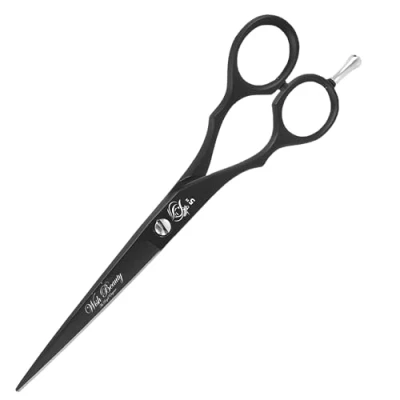 Image of Glamified Glam 5&quot; Hairdressing Scissors, Hair Cutting Scissor for Professional Lefty Hairdressers, Barber Stainless Steel Scissors Cutting, Sharp Women (Black 5 Inch)