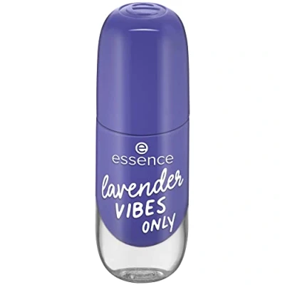 Image of Essence Gel Nail Colour, Polish, No. 45 Lavender Vibes Only, Purple, Long Lasting, Colour Intense, Gely, Shiny, No Acetone, Vegan, Microplastic Particles Free (8 ml)