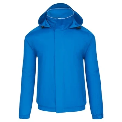 Image of ØRN Mens Bomber Jacket Hooded Workwear with Insulated Fleece Lining, Water Resistant, Machine Washable, Fulmar 4300 Reflex Blue, 2XL