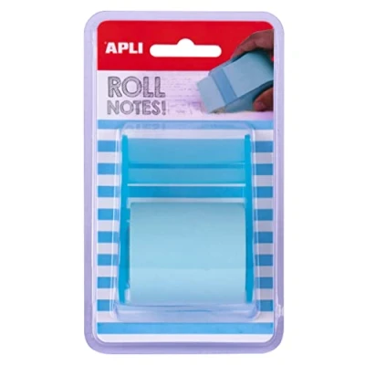 Image of APLI 18193 Adhesive Note Dispenser Roll 50 mm x 8 m Pastel Blue