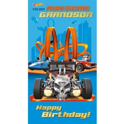 Image of Hot Wheels Grandson Birthday Card