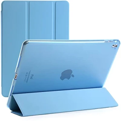 Image of Smart Magnetic Stand Case For Only Apple iPad Pro 9.7 Released 2016 Model Numbers A1673, A1674, A1675 (Aqua)