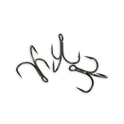 Image of Fox Rage Predator Powerpoint X Strong Trebles Semi Barbed Maat 4 (8 pcs)