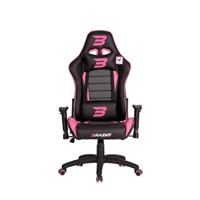 Image of BraZen Sentinel PC Chairs Gaming Chair for Adults Ergonomic Office Computer Adult Video Game Gamer Pink