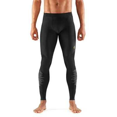 Image of Skins A400 Men&#039;s Long Tights Starlight Oblique, Large