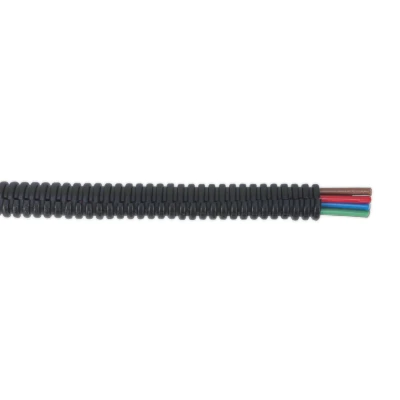 Image of Sealey Convoluted Cable Sleeving Split Ø7 10mm 10m