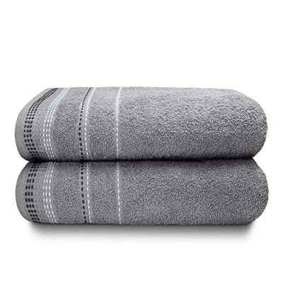 Image of Rapport Luxury Berkley Bathroom 2 Piece Bath Set Silver