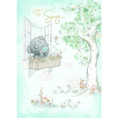 Image of Me To You Tatty Teddy &#039;Just Say&#039; Thoughtful Greeting Card 5 x 7 Official Collection