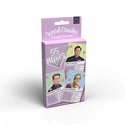 Image of Weird Crushes Game Hollywood Hunks Top Trumps Comedy Card Suitable For Family Teenagers and Adults……