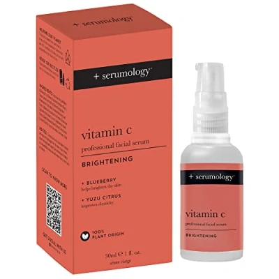 Image of SERUMOLOGY VITAMIN C Professional Face Serum 30ml, 100% Plant Based Natural Skincare Brightening