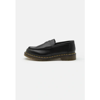 Image of Dr. Martens Penton Unisex Slipons, Size: 6, Black Leather