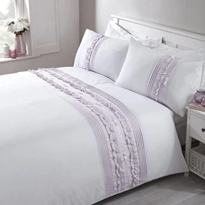 Image of Rapport Tilly Duvet Cover Bed Set, Heather, SuperKing