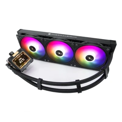 Image of Thermalright Frozen Warframe 360 Black ARGB CPU Water Cooler,3 PWM Fans Cooling System,IPS LCD Screen with 320 * 240 Resolution,for AMD/AM4/AM5&amp;Intel LGA1700,Computer Liquid Cooler