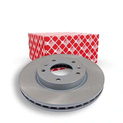 Image of 0K58B33251, oK58B33251 Brake disc FEBI BILSTEIN 108608 Front Axle 274mm 28,2mm 5 Hole 114,3mm internally vented Coated