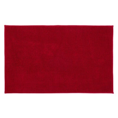 Image of Gözze Anti Slip Bath Mat, Super Soft, 100% Microfibre, 70 x 120 cm Bordeaux