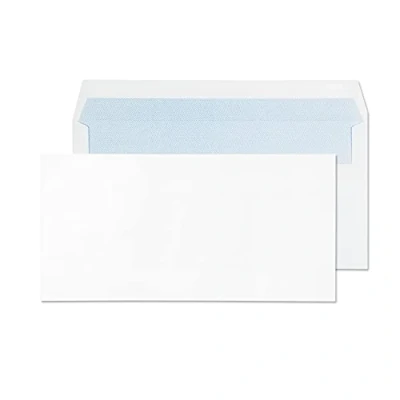 Image of Blake Purely Everyday DL 110 x 220 mm 90 gsm Self Seal Wallet Envelopes (13882/100 PR) White 100 Count ( Pack of 1)