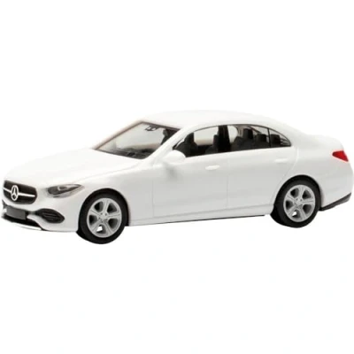 Image of herpa car model Mercedes Benz C Class Sedan, true to its original scale of 1:87, for dioramas, buildings, collector&#039;s item, decoration, made plastic