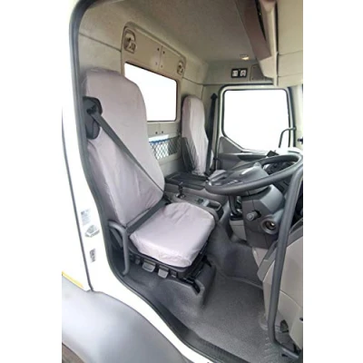 Image of Town &amp; Country Covers DAF LF Truck Driver Seat Cover Waterproof Heavy Duty Black