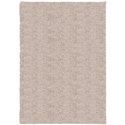 Image of vidaXL Shaggy Rug PAMPLONA High Pile Modern Beige 120x170 cm