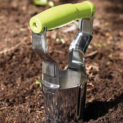 Image of Metal Hand Held Bulb Planter with Handle &amp; Depth Markings for All Bulbs 1 x by Thompson and Morgan
