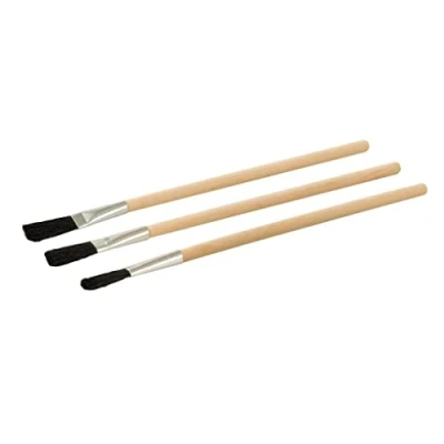 Image of Dickie Dyer 405674 Flux Brushes 3pk Wooden Handle