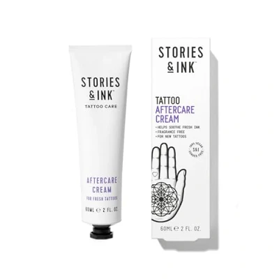 Image of Stories &amp; Ink TATTOO AFTERCARE CREAM Natural Healing for Fresh Tattoos, Reduce Itching Inflammation, Soothes Repairs